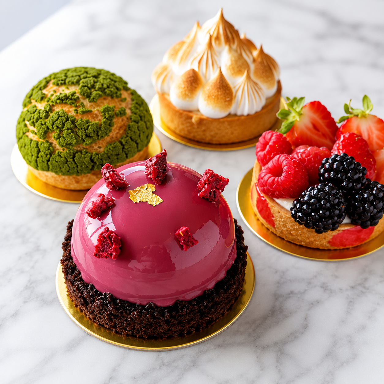 Monthly patisserie box with 4 exquisite cakes inside