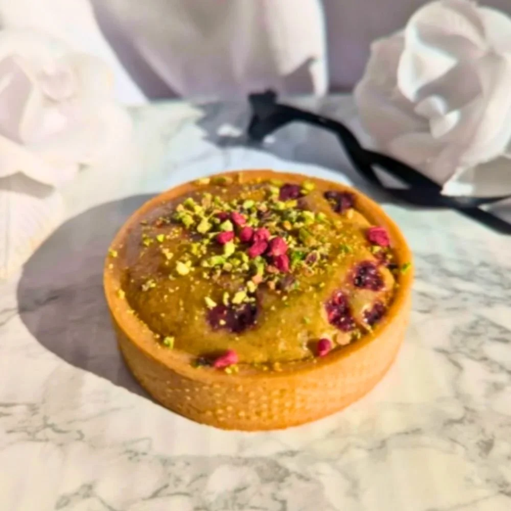 Pistachio & Raspberry Frangipane x2