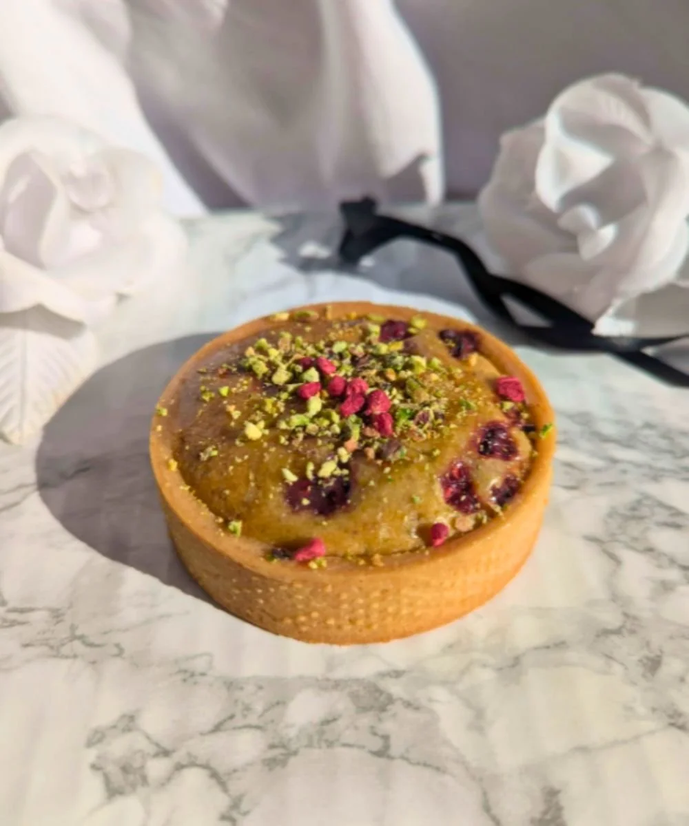 Pistachio and Raspberry Frangipane Tart x2
