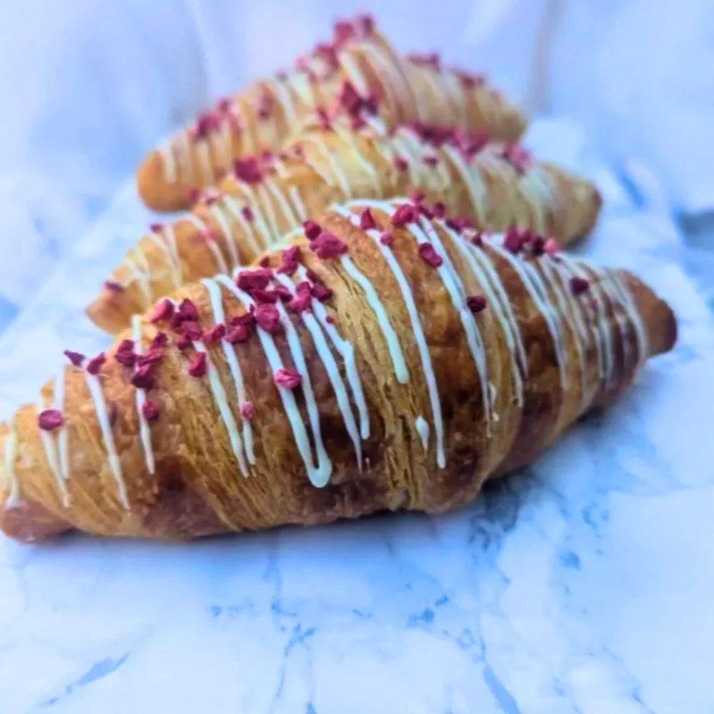 Raspberry Croissants x2