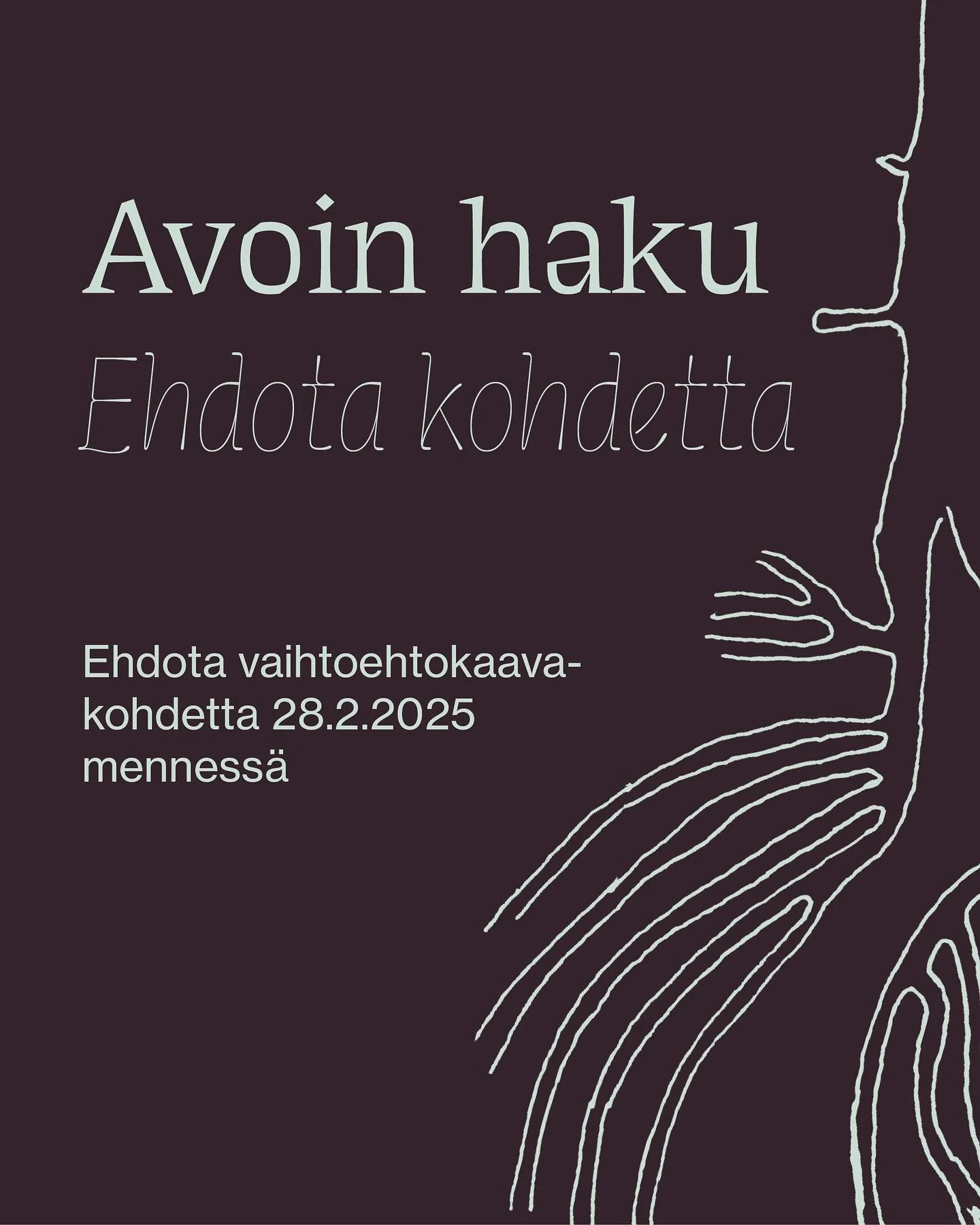 Tied&auml;tk&ouml; kaupunkimets&auml;alueen, jonka kaavoitus kaipaa p&auml;ivityst&auml;? Elonkirjon kaupunki -hankkeemme etsii ehdotuksia kohteiksi, joissa rakentaminen uhkaa kaupunkimetsi&auml;. 

Tulevan kahden vuoden aikana laadimme 4&ndash;6 vai