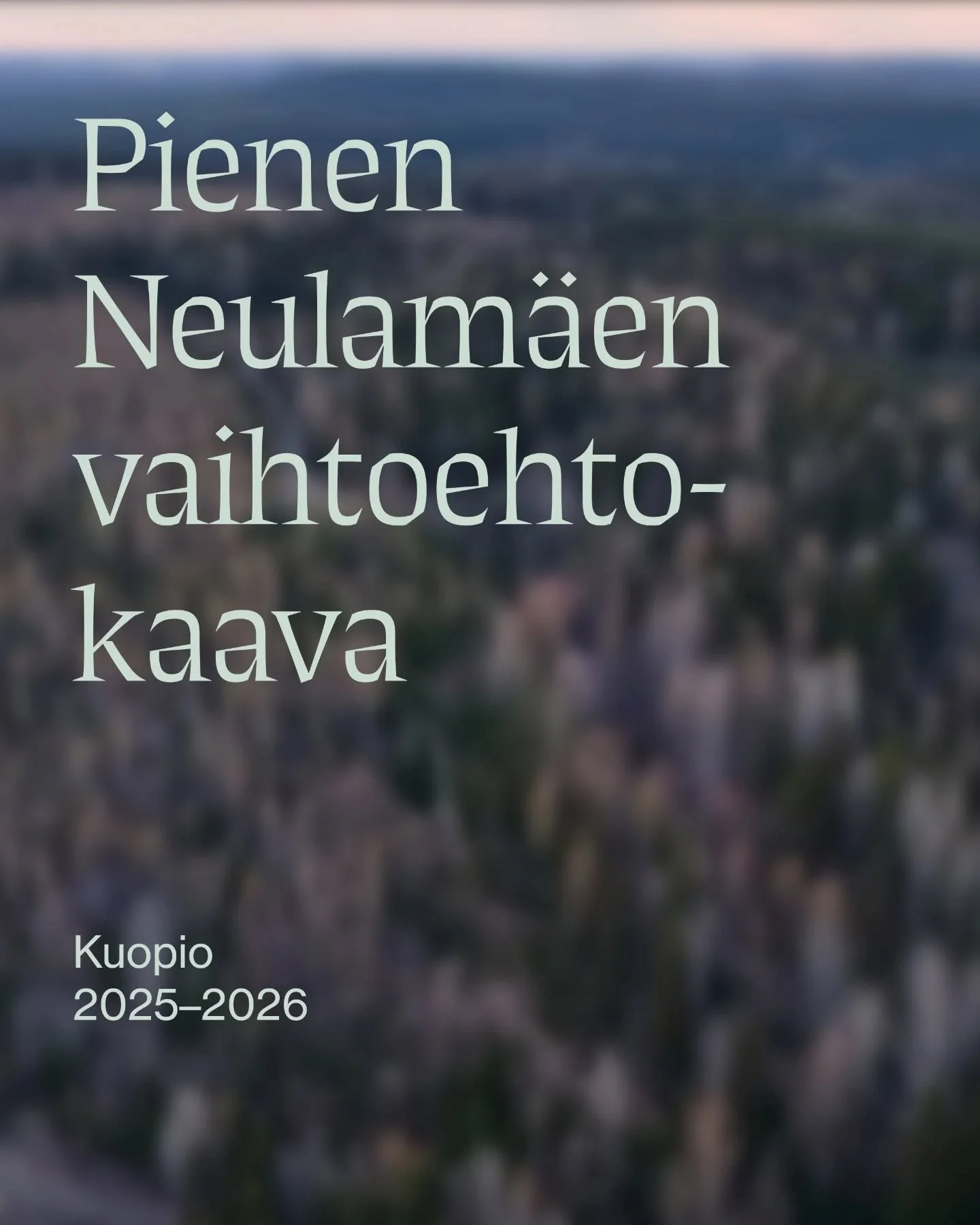Esittelyss&auml; Pienen Neulam&auml;en vaihtoehtokaava!

Kuvaselitteet:
2. Videokuvaa Pienest&auml; Neulam&auml;est&auml;, kuvaaja: Timo Koskinen
4. Ilmakuva olemassa olevasta yrtysalueesta, kuvankaappaus Timo Koskisen kuvaamasta videosta
6. Kaava-al