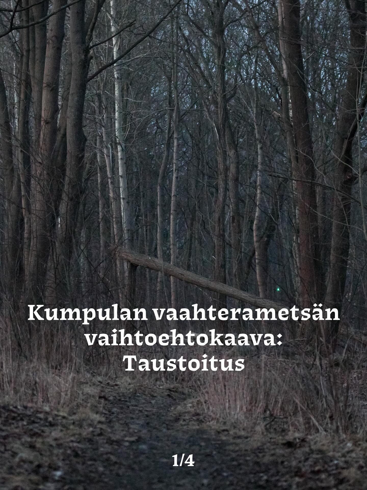 Kumpulan vaahteramets&auml;n vaihtoehtokaava: Taustoitus

Helsingin kaupunki kaavailee Kumpulanm&auml;en vaahteramets&auml;&auml;n tiivistysrakentamista, joka uhkaa h&auml;vitt&auml;&auml; arvokkaan l&auml;himets&auml;n ja sen monimuotoisen el&auml;m