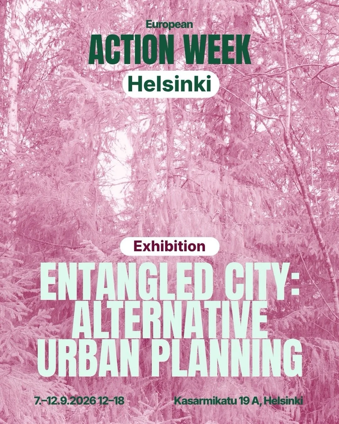 The Entangled City (Elonkirjon kaupunki) is part of the European Action Week!

Welcome to the exhibition The Entangled City: Alternative urban planning. The plans have been made in collaboration with local communities to protect their neighbourhood f