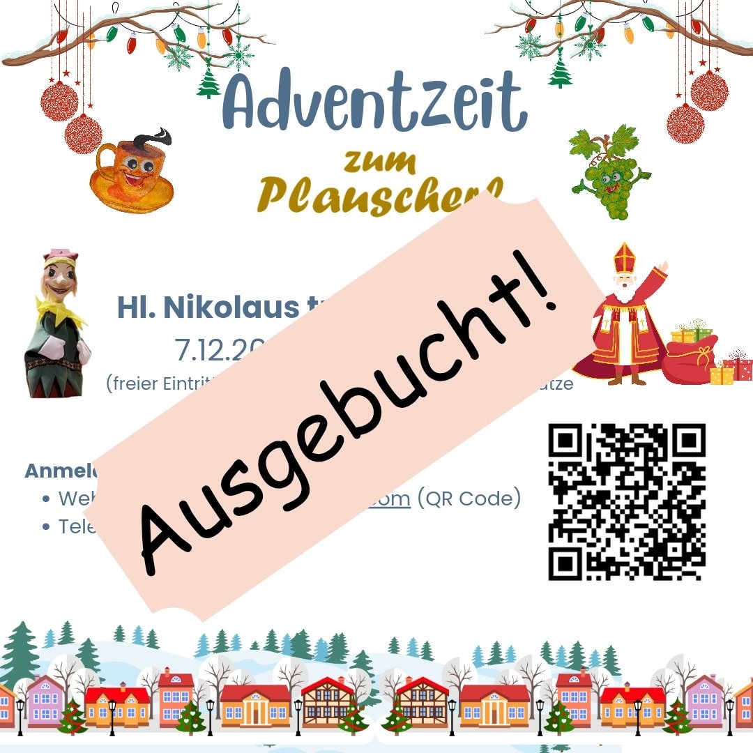 Kasperl ist ausgebucht!

Ich muss ank&uuml;ndigen das wir schon soviele Voranmeldungen f&uuml;r Sonntag haben das wir keine Anmeldungen mehr annehmen k&ouml;nnen! Vielen Dank an alle die sich schon gemeldet haben wir freuen uns auf einen lustigen Nac