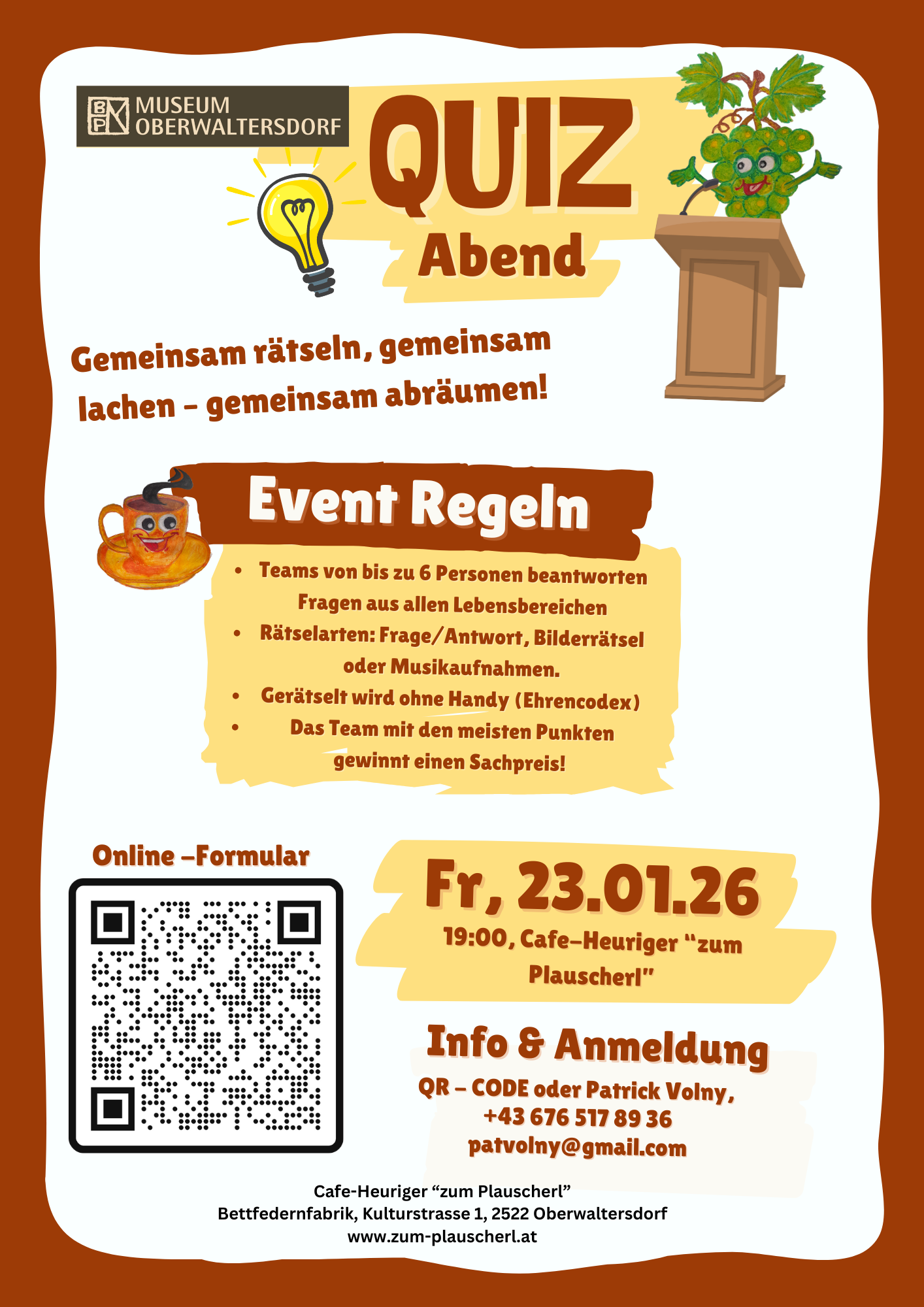 Pub Quiz “zum Plauscherl”