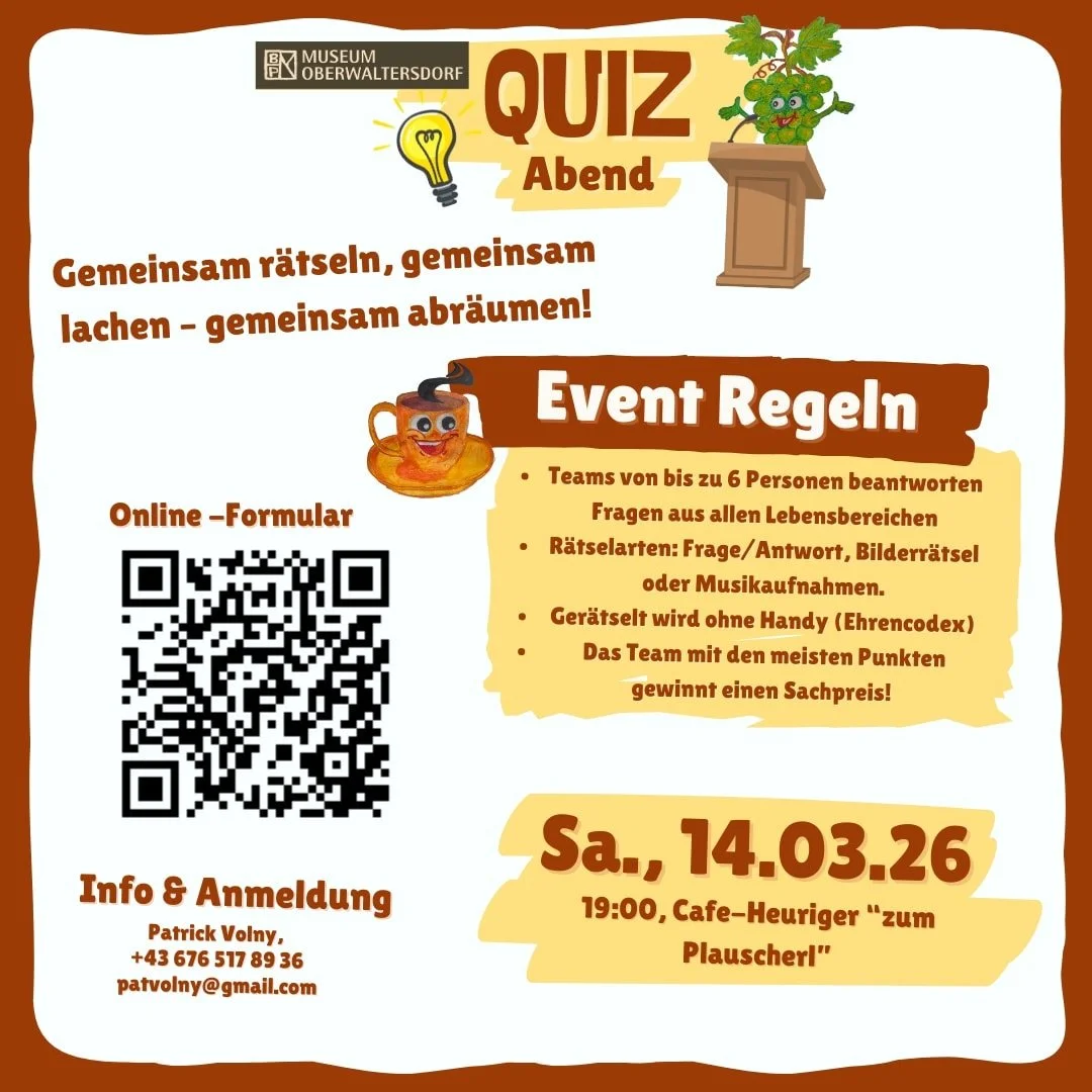 Hallo allerseits,
Aufgrund der gro&szlig;en Nachfrage machen wir einen zweiten Pubquiz Termin im M&auml;rz. Am Samstag den 14. 3. Ab 19:00 ist es soweit!

Kommt vorbei :)