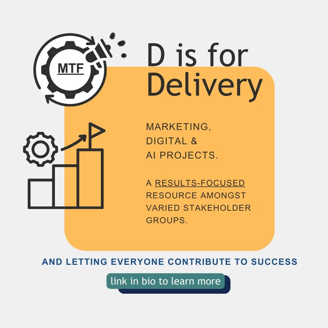 Are you a business or marketing leader looking for an experienced hand to lead or support your digital, marketing, or AI marketing projects? 

Whether it's a full brand rollout, a new website, a marketing voice amongst diverse stakeholders as part of