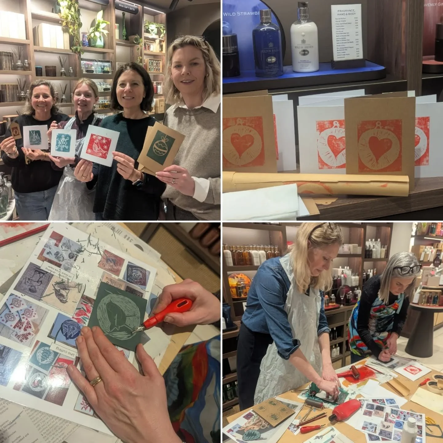 Thank you to my amazing group of budding printers who made Thursday evening so wonderful! 🌲❄️

The gorgeous setting @moltonbrown Bath was perfect for feeling festive and getting creative, big thank you to Michelle, Molton Brown. Everyone enjoyed &po