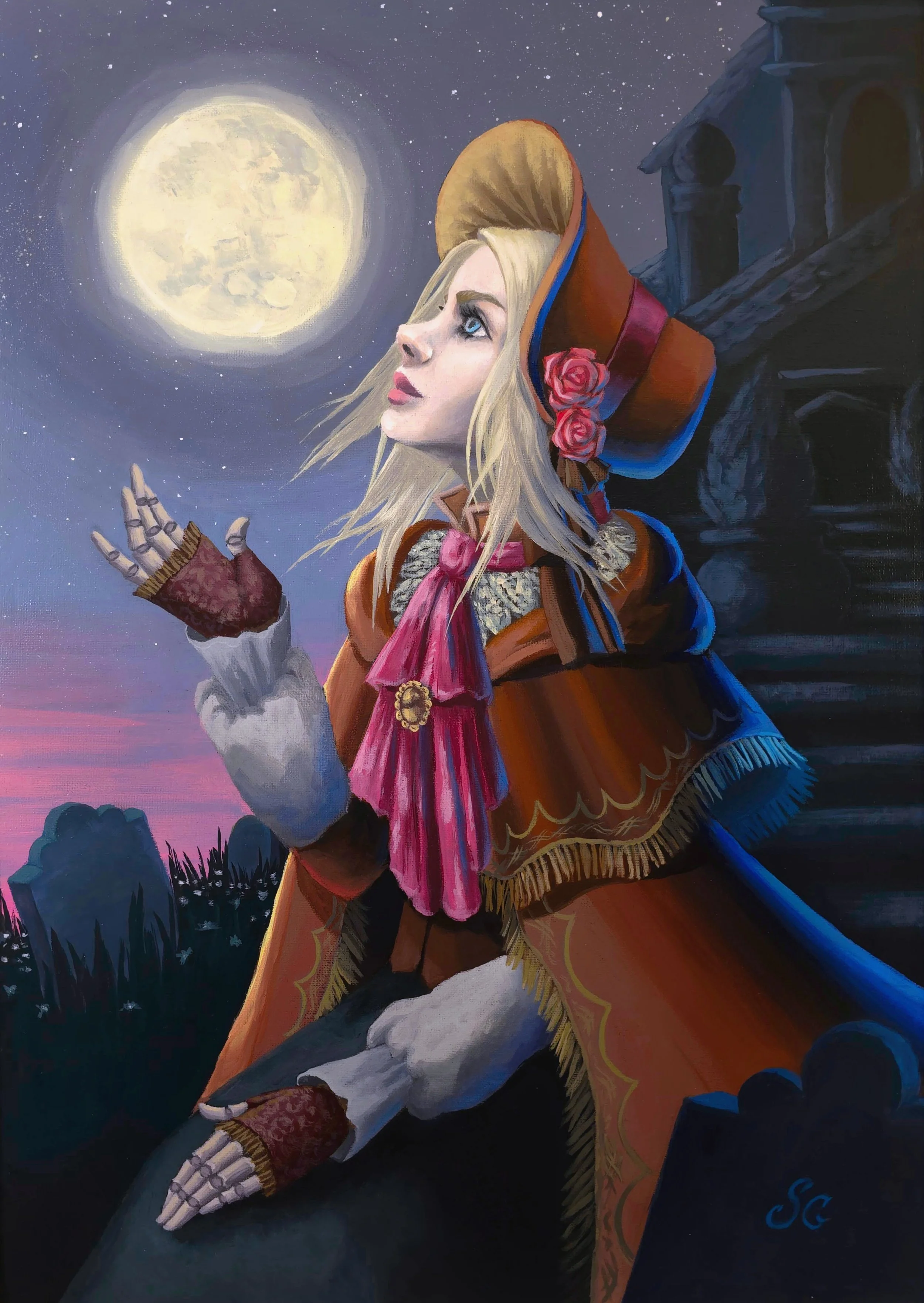 The Doll from Bloodborne painted by Sofia Gutmann