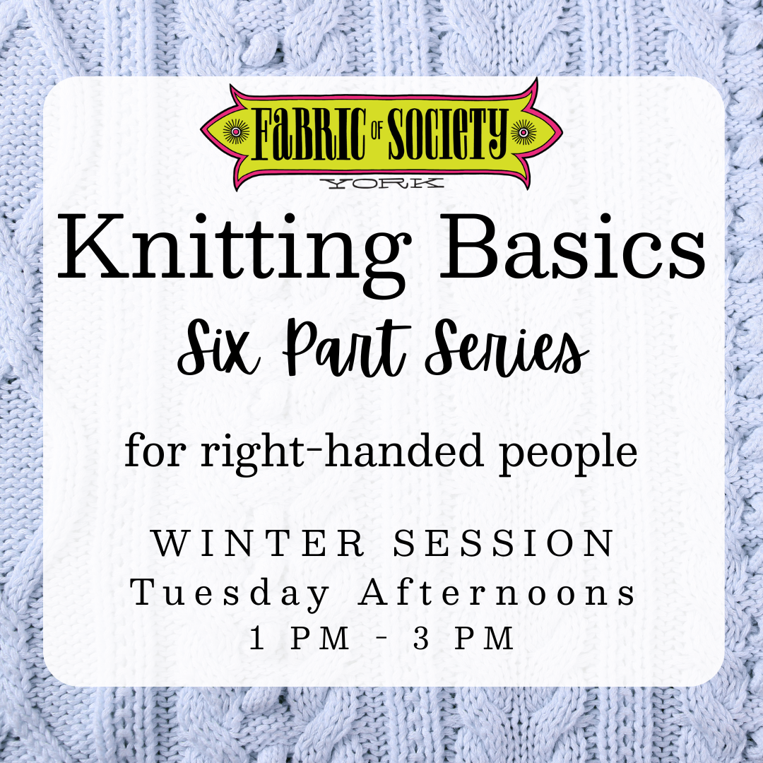 Knitting Basics 6 Part Series for Right-Handed People DAYTIME