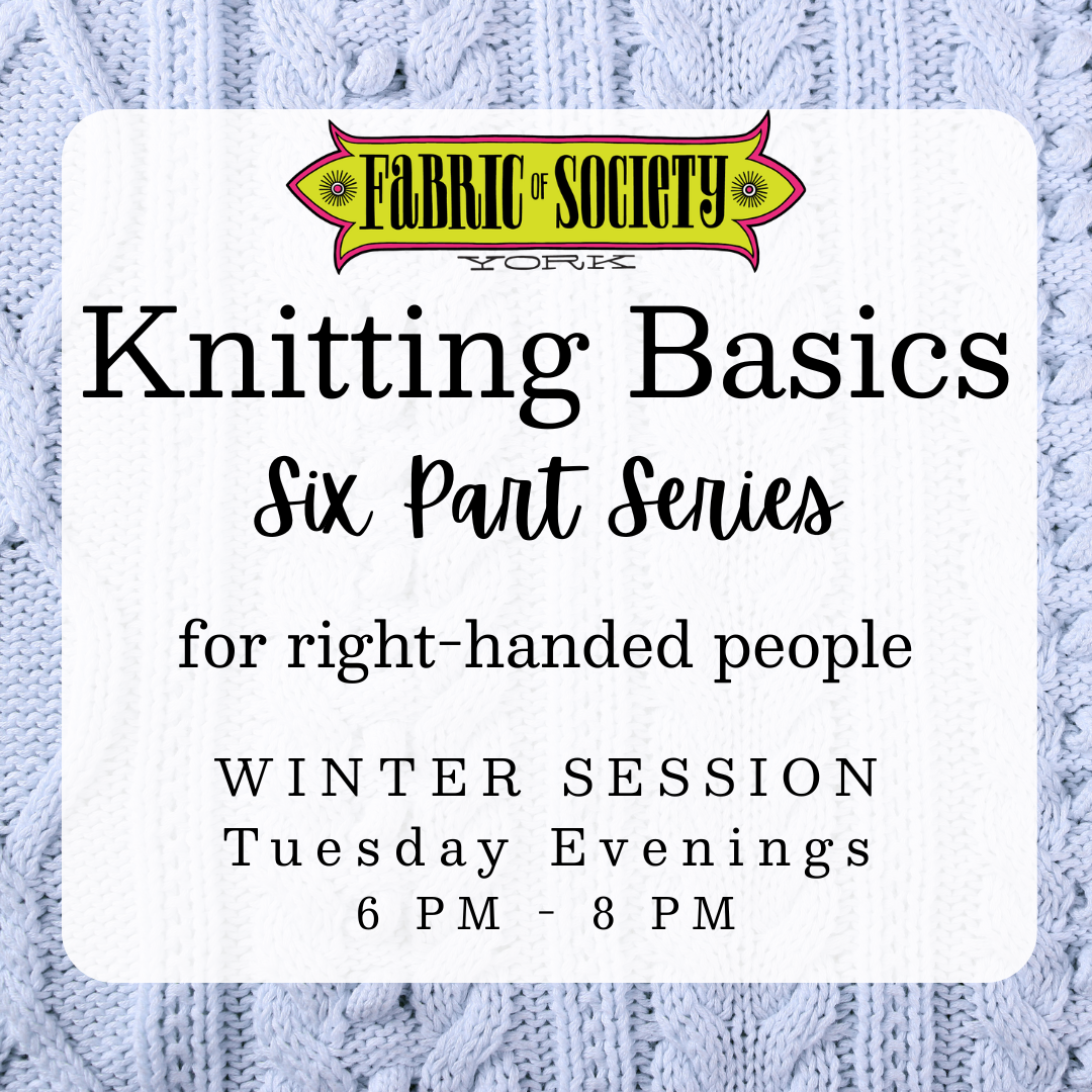 Knitting Basics 6 Part Series for Right-Handed People EVENING