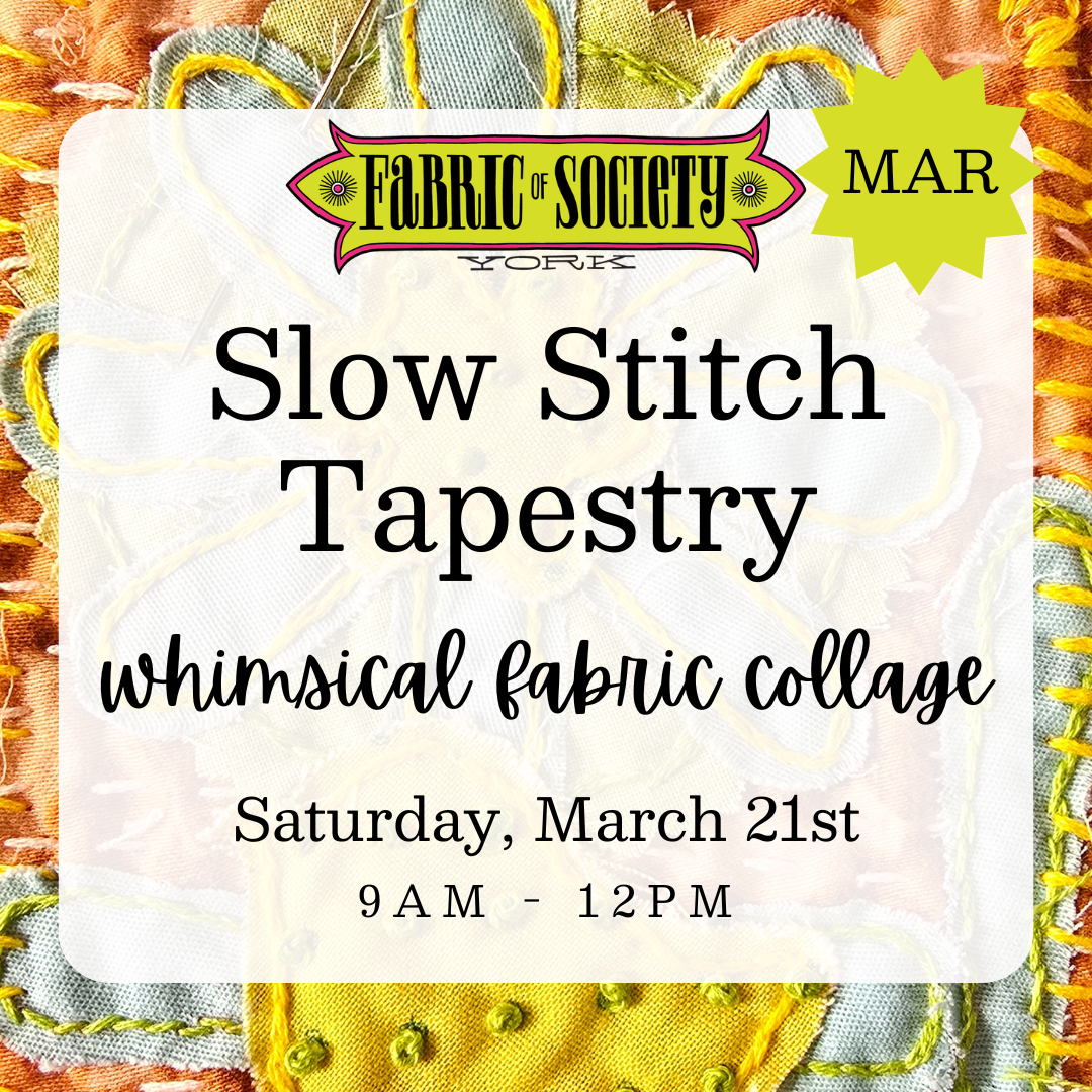 Slow Stitch Tapestry with Whimsical Hanger