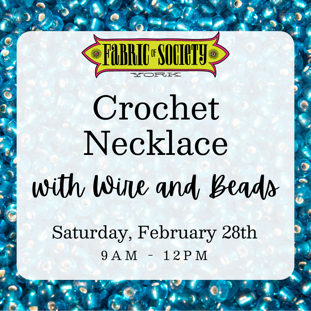 Crochet Necklace with Wire and Beads