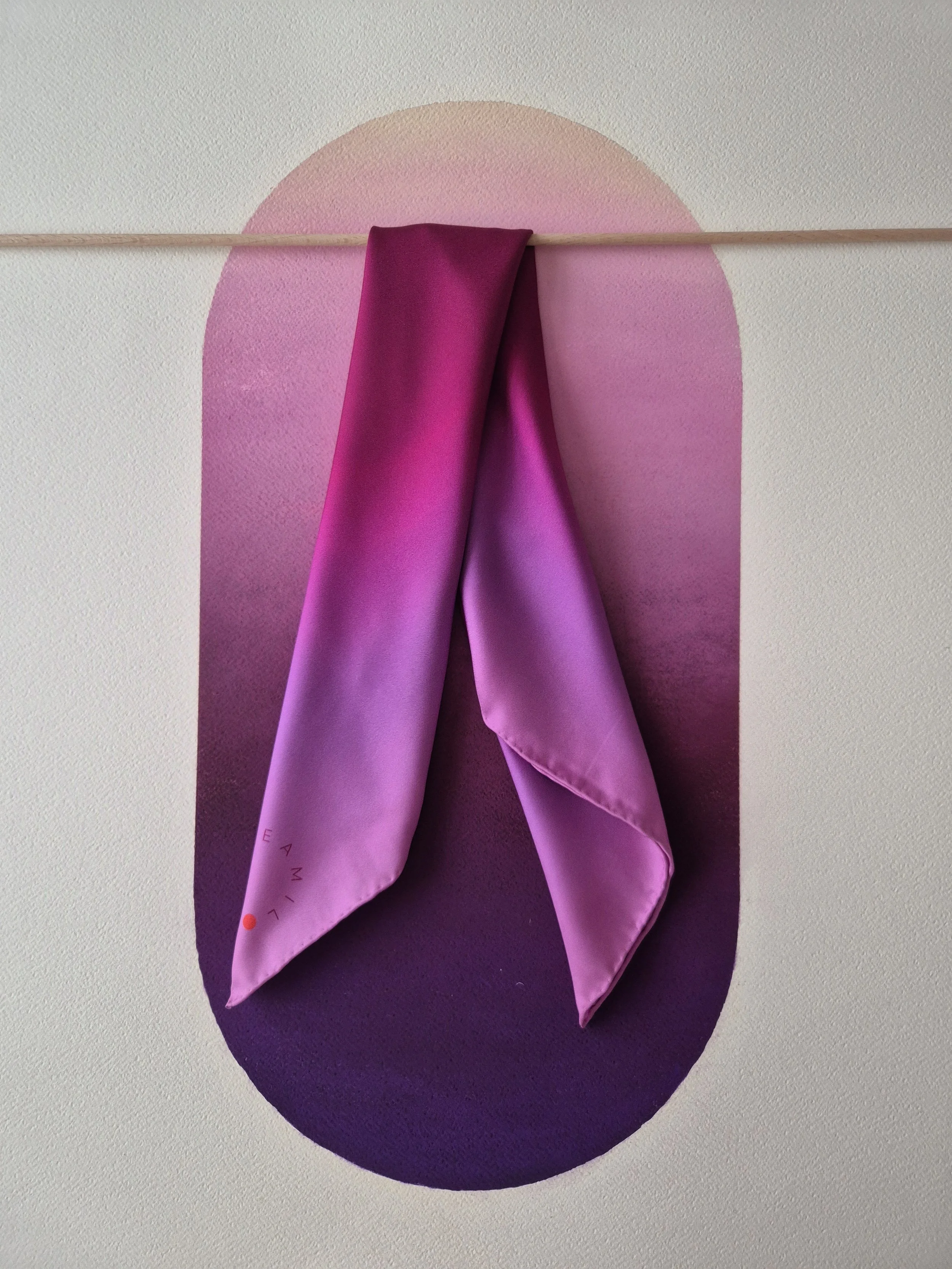 Silk Scarf  MAP / Violet