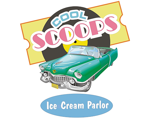 Cool Scoops 1950s-style ice cream parlor