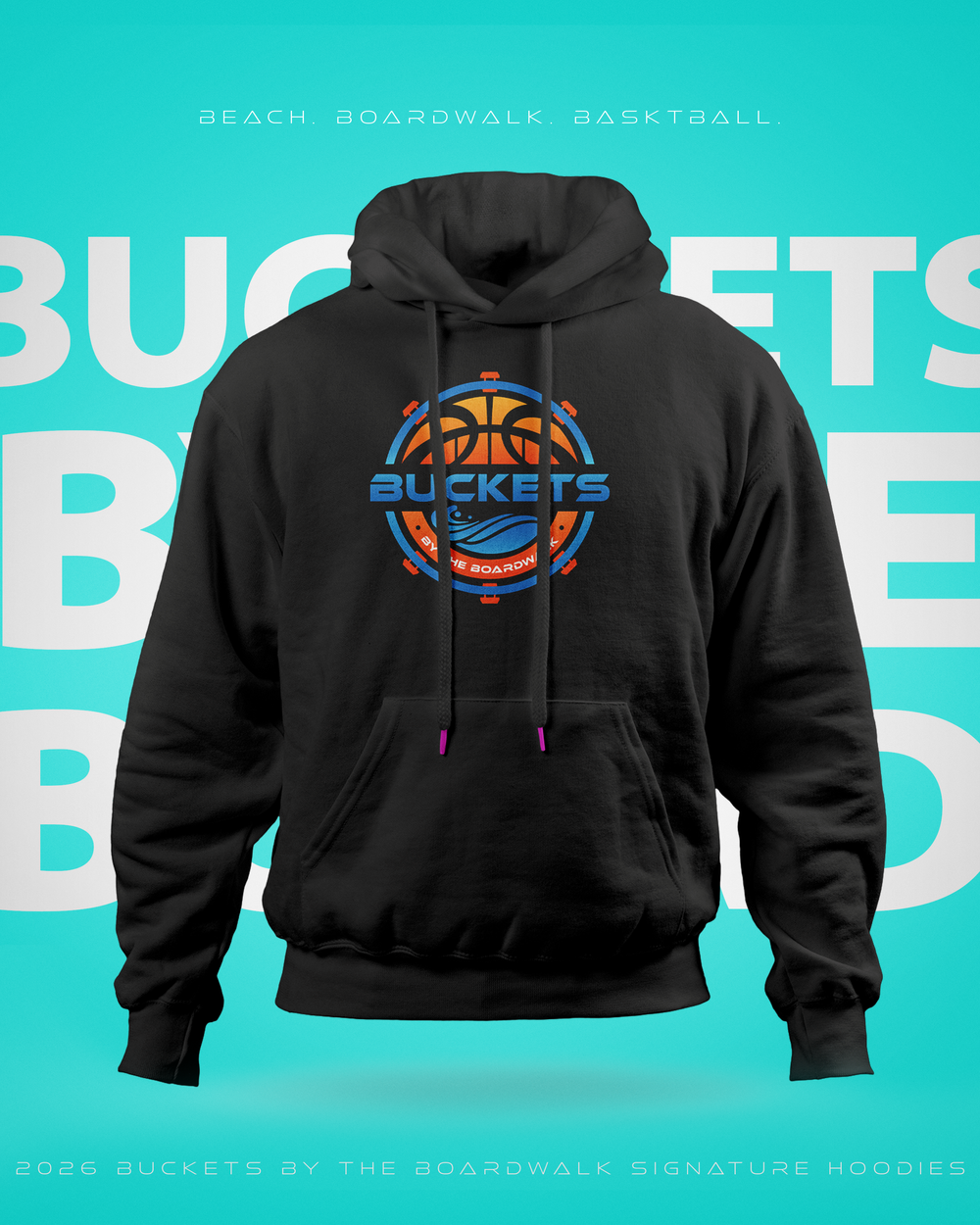 Official Hoop Island USA tournament hoodie