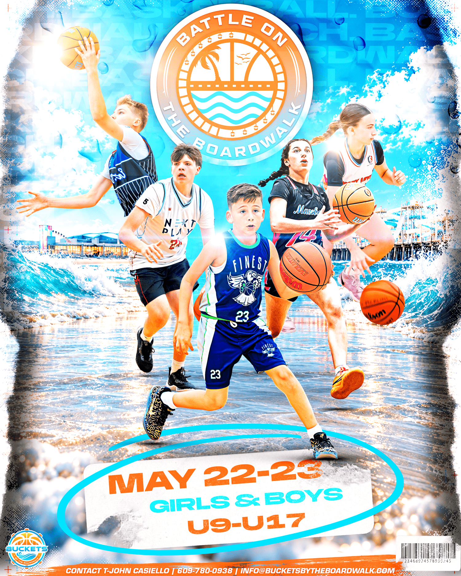 Battle By The Boardwalk youth basketball tournament in Wildwood, New Jersey, May 22–23, 2027
