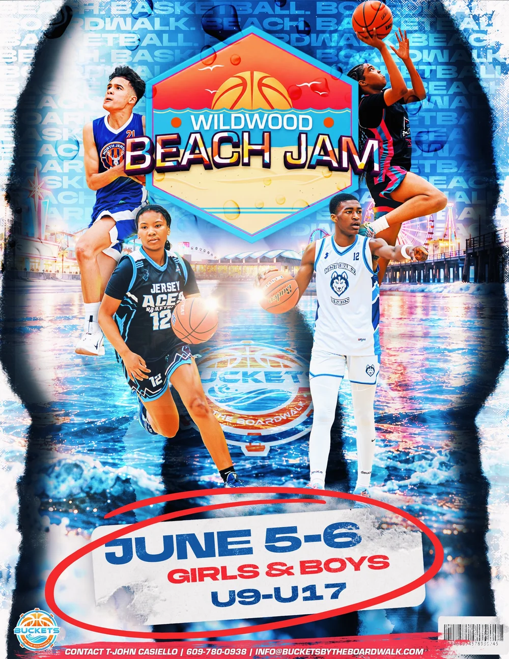The Beach Jam youth basketball tournament in Wildwood, New Jersey, June 5–6, 2027