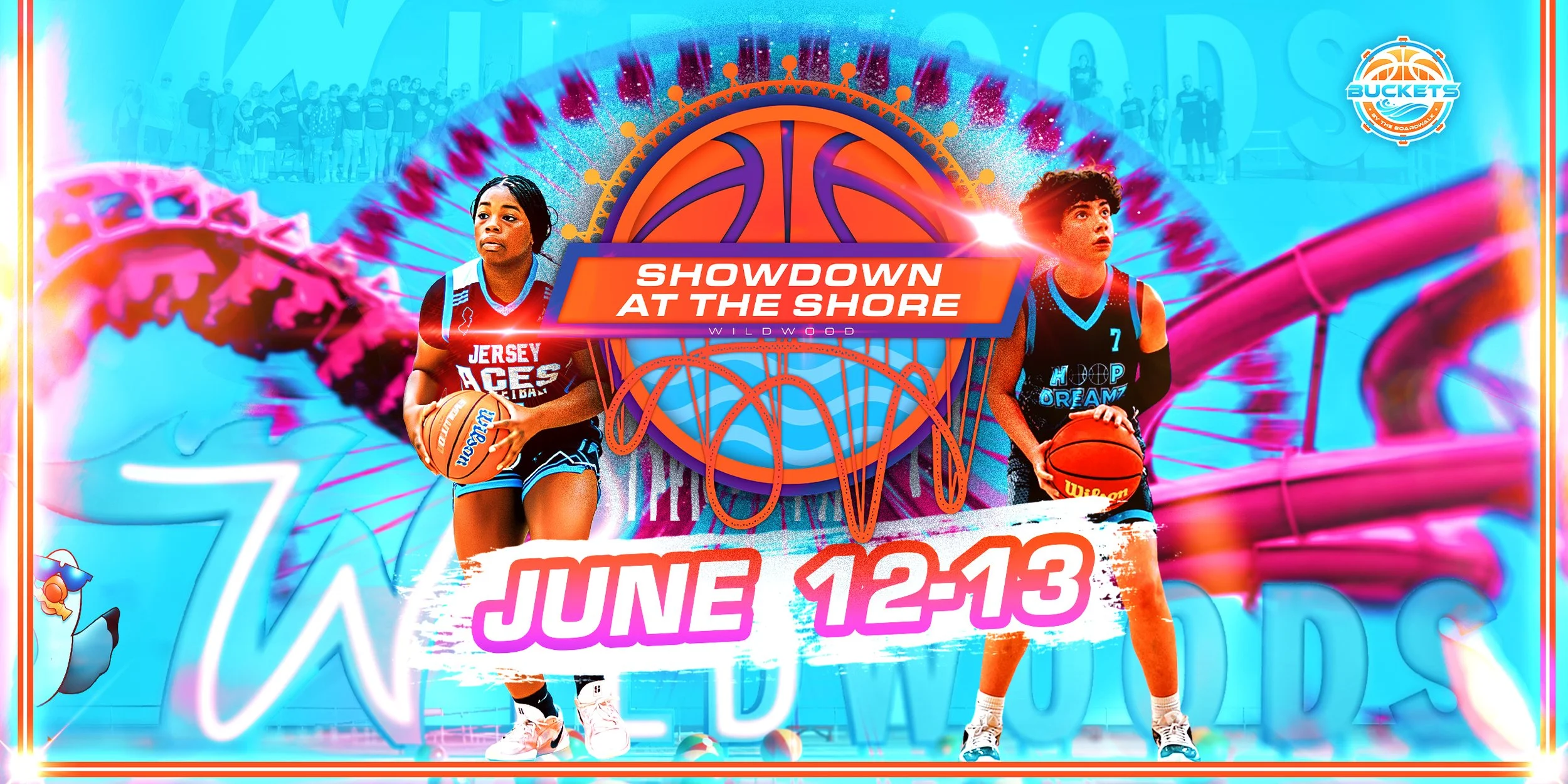Showdown At The Shore youth basketball tournament in Wildwood, New Jersey, June 12–13, 2027