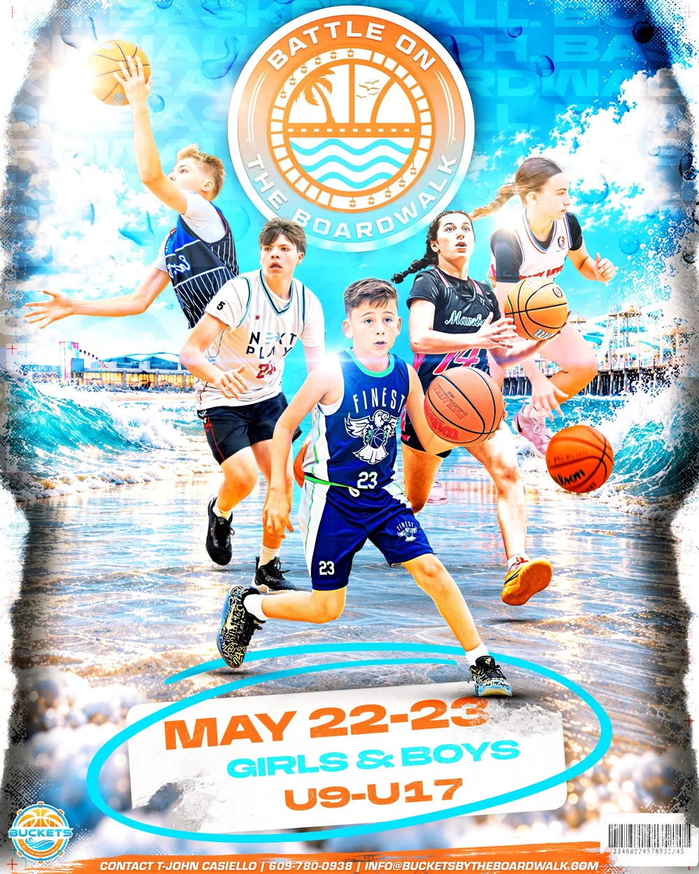 Battle On The Boardwalk youth basketball tournament in Wildwood, New Jersey, May 22–23, 2027