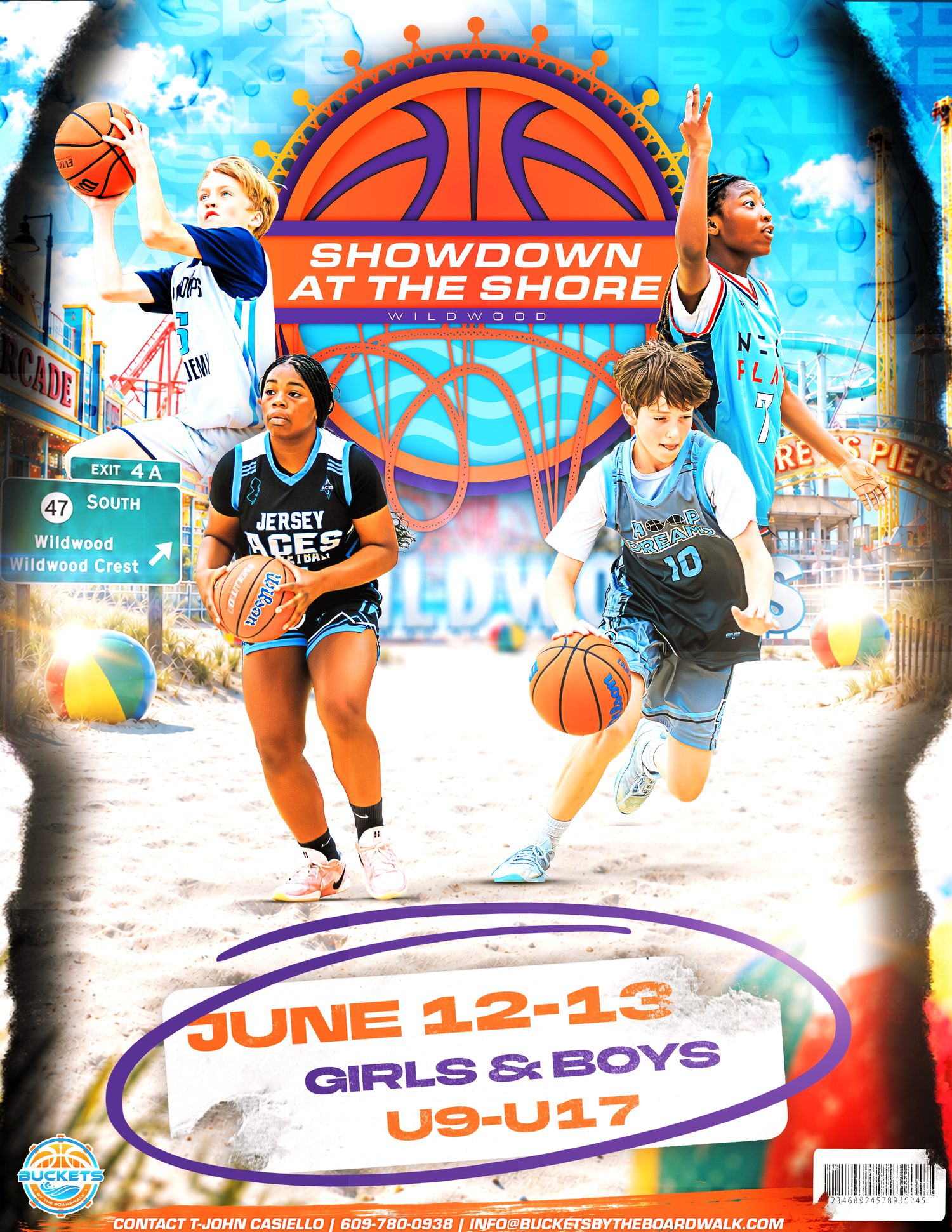 Showdown At The Shore youth basketball tournament in Wildwood, New Jersey, June 12–13, 2027