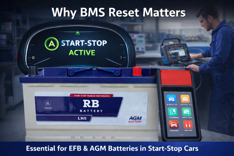 Why BMS Reset Is Essential for EFB and AGM Batteries in Start-Stop Vehicles