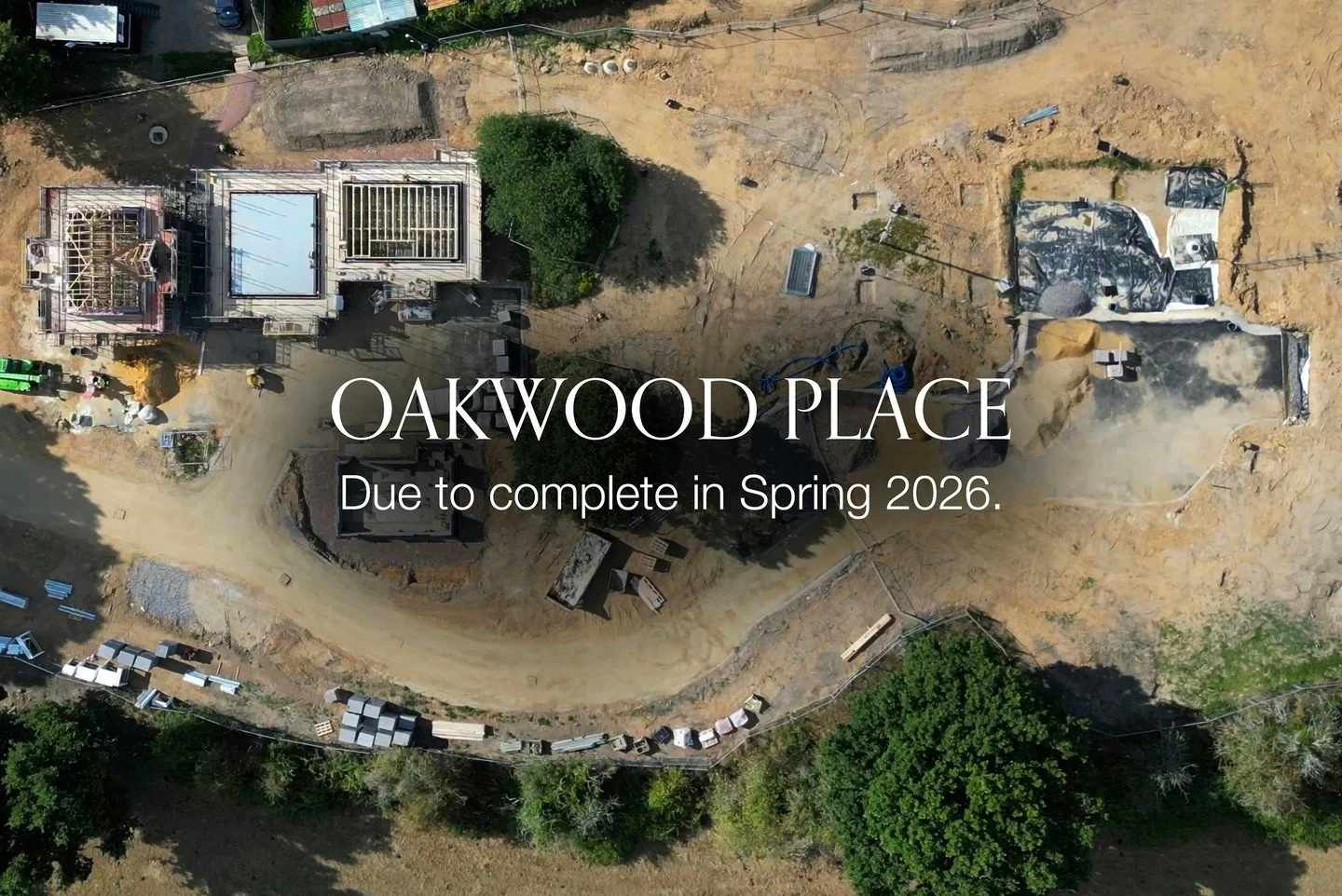 Wishing everyone a very Happy New Year!

As we step into 2026, we&rsquo;re excited for what lies ahead...

Oakwood Place
Due to complete in Spring 2026.

The Coach House 
Due to complete in late 2026.

The Acres
Work begins on an 18-month build progr