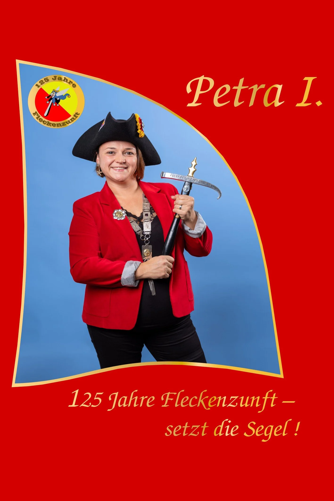 Petra I. führt die Fleckenzunft zu Beromünster durch das 125-Jahr-Jubiläum- unter dem Motto “Setzt die Segel!” 