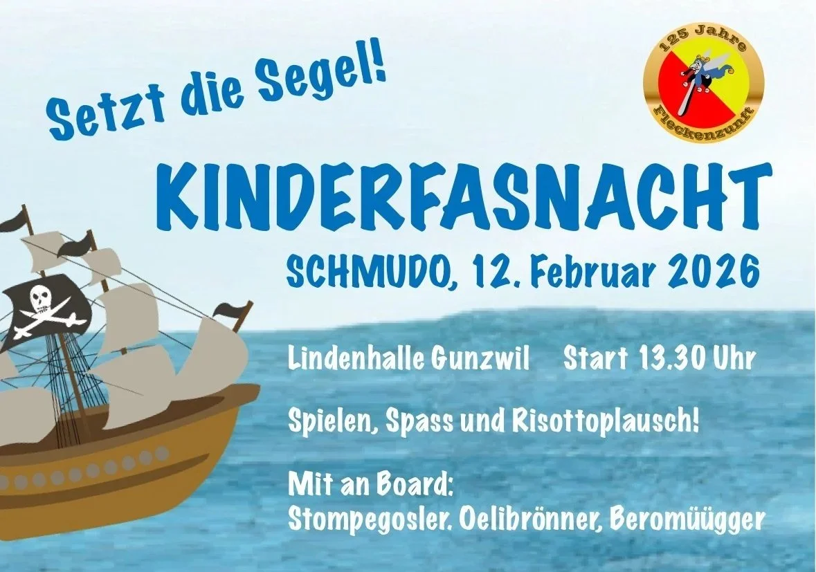 Kinderfasnacht z’Möischter - Setzt die Segel!