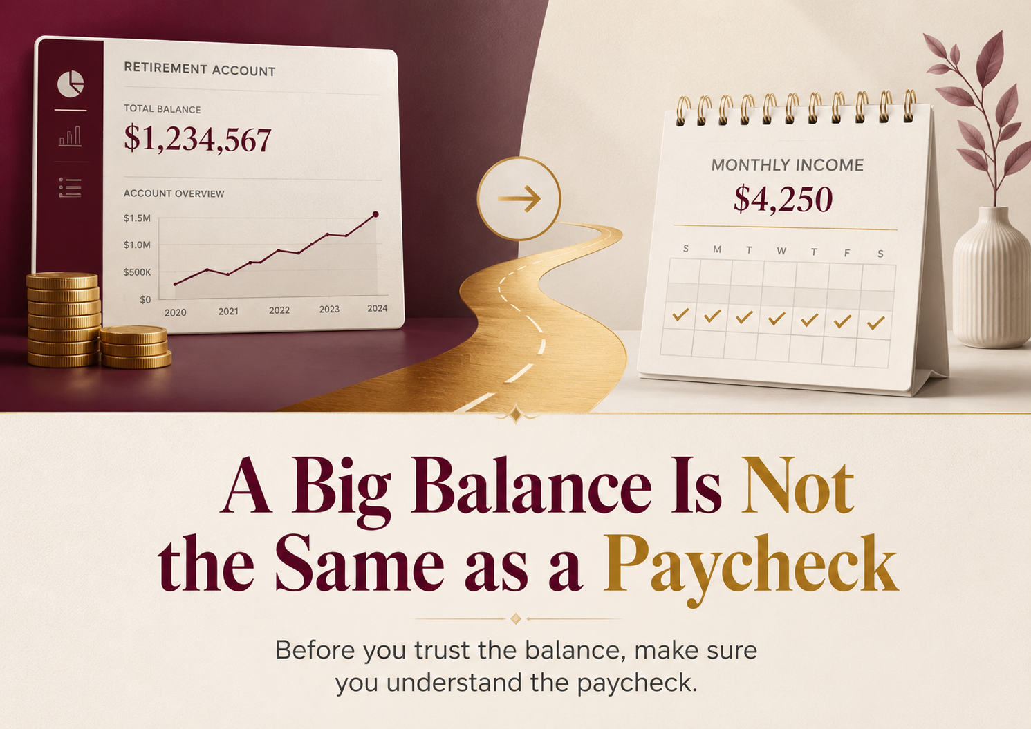 A Big Balance Is Not the Same as a Paycheck