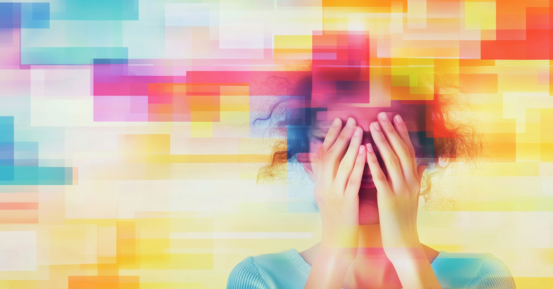 Person experiencing sensory overwhelm