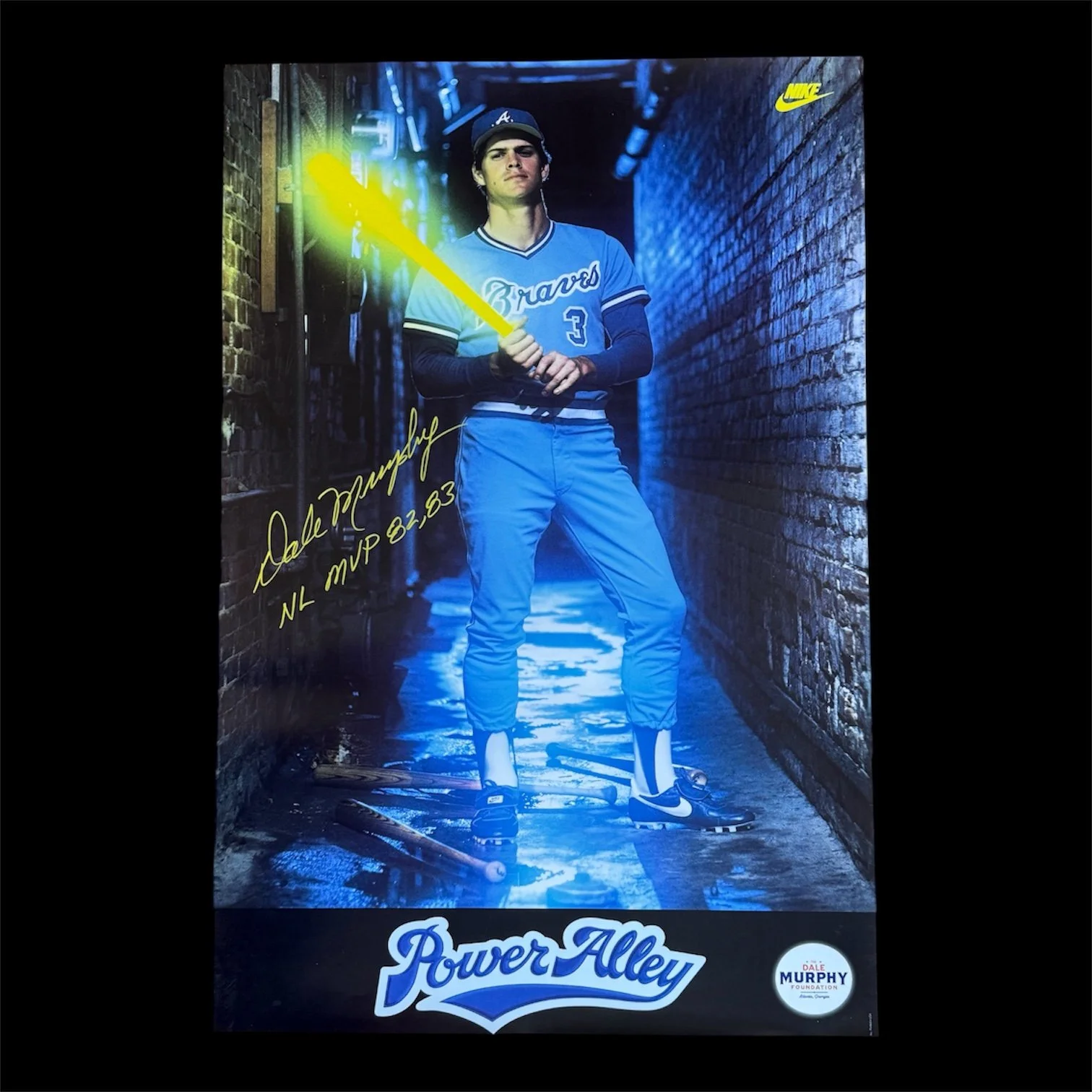 Power Alley Poster (Signed in Yellow)