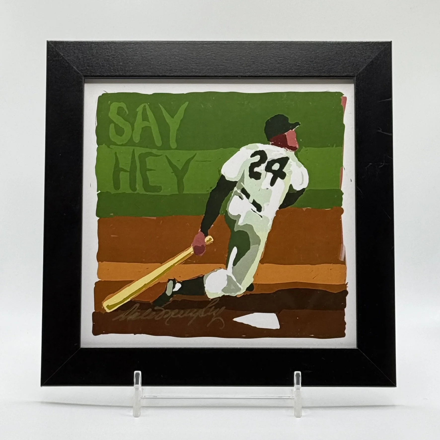Willie Mays Say Hey Print by Dale Murphy