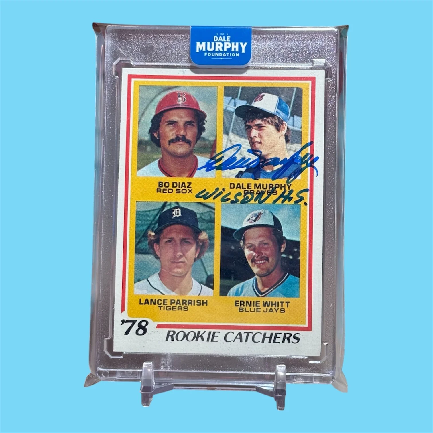 1978 Topps Dale Murphy Rookie - Wilson H.S. Inscription