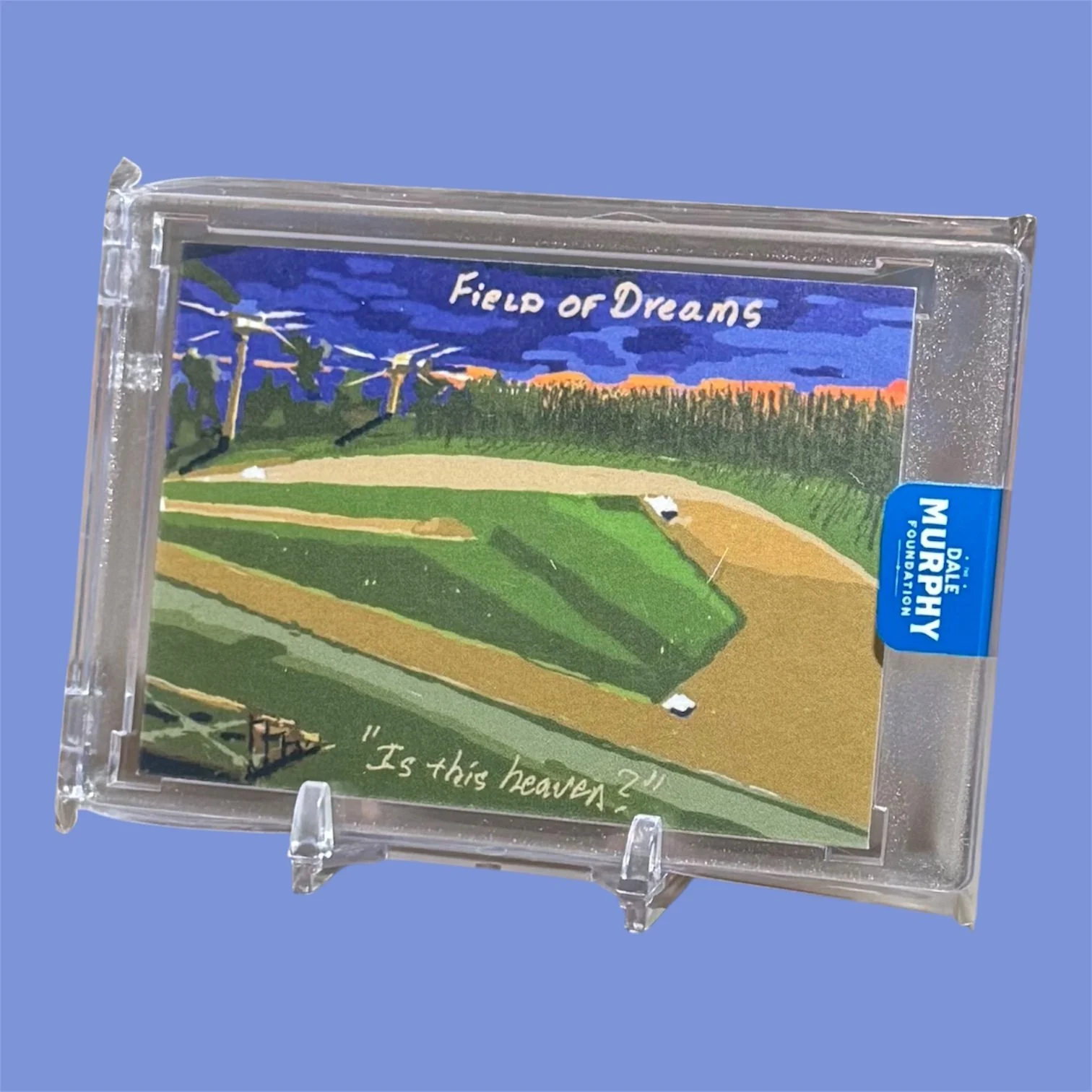 2026 MVP Experience Art Card - "Is This Heaven?" - Autographed by Dwier Brown and Dale Murphy (back)