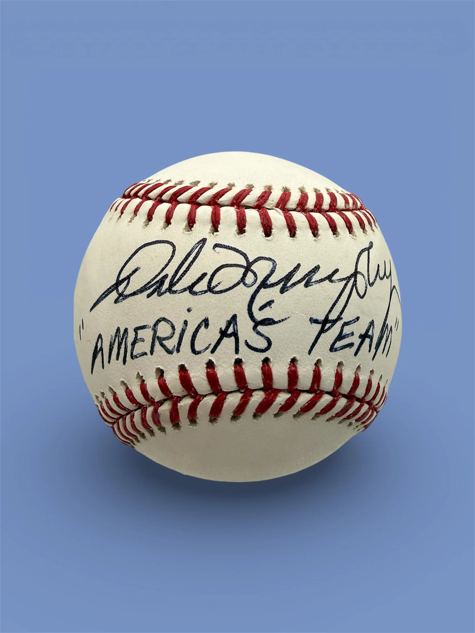 Baseball with "America's Team" Inscription