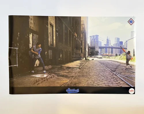 Stickball Poster with Inscriptions