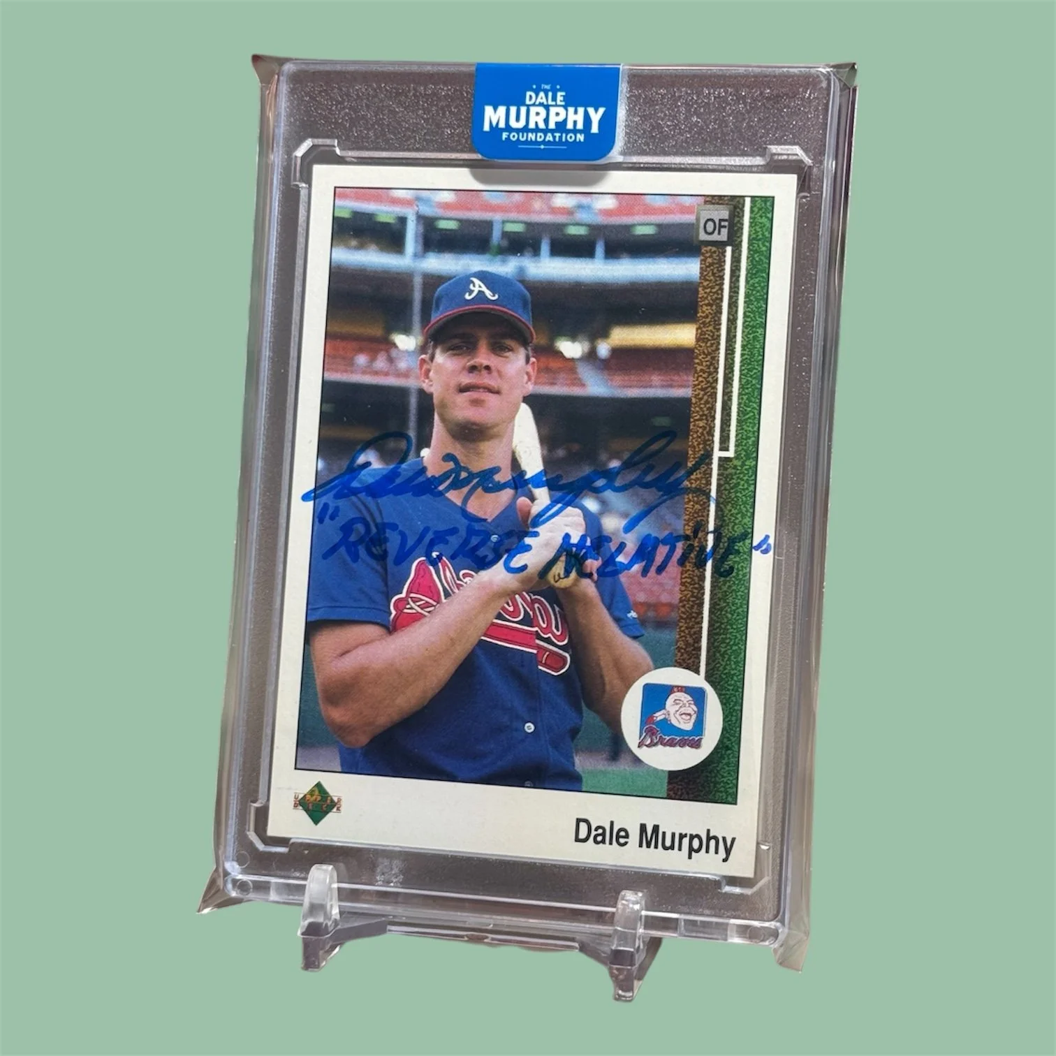 1989 Upper Deck Dale Murphy Reverse Negative