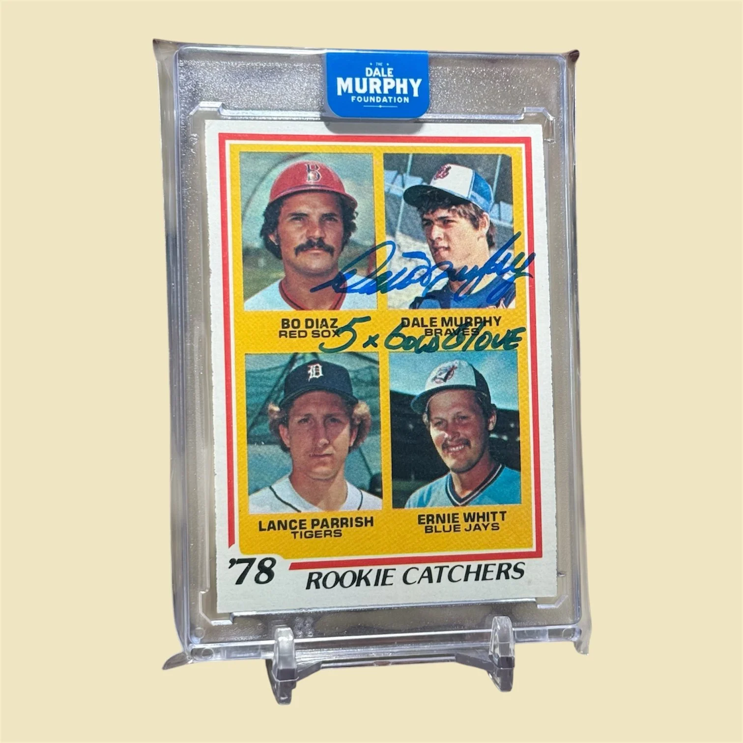 1978 Topps Dale Murphy Rookie - Gold Glove Inscription