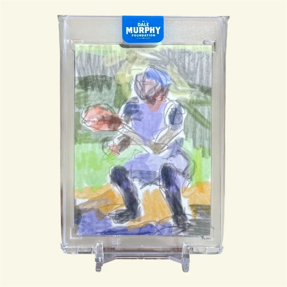 2026 MVP Experience Art Card - "Drafted as a Catcher, 1974" - Autographed by Dale
