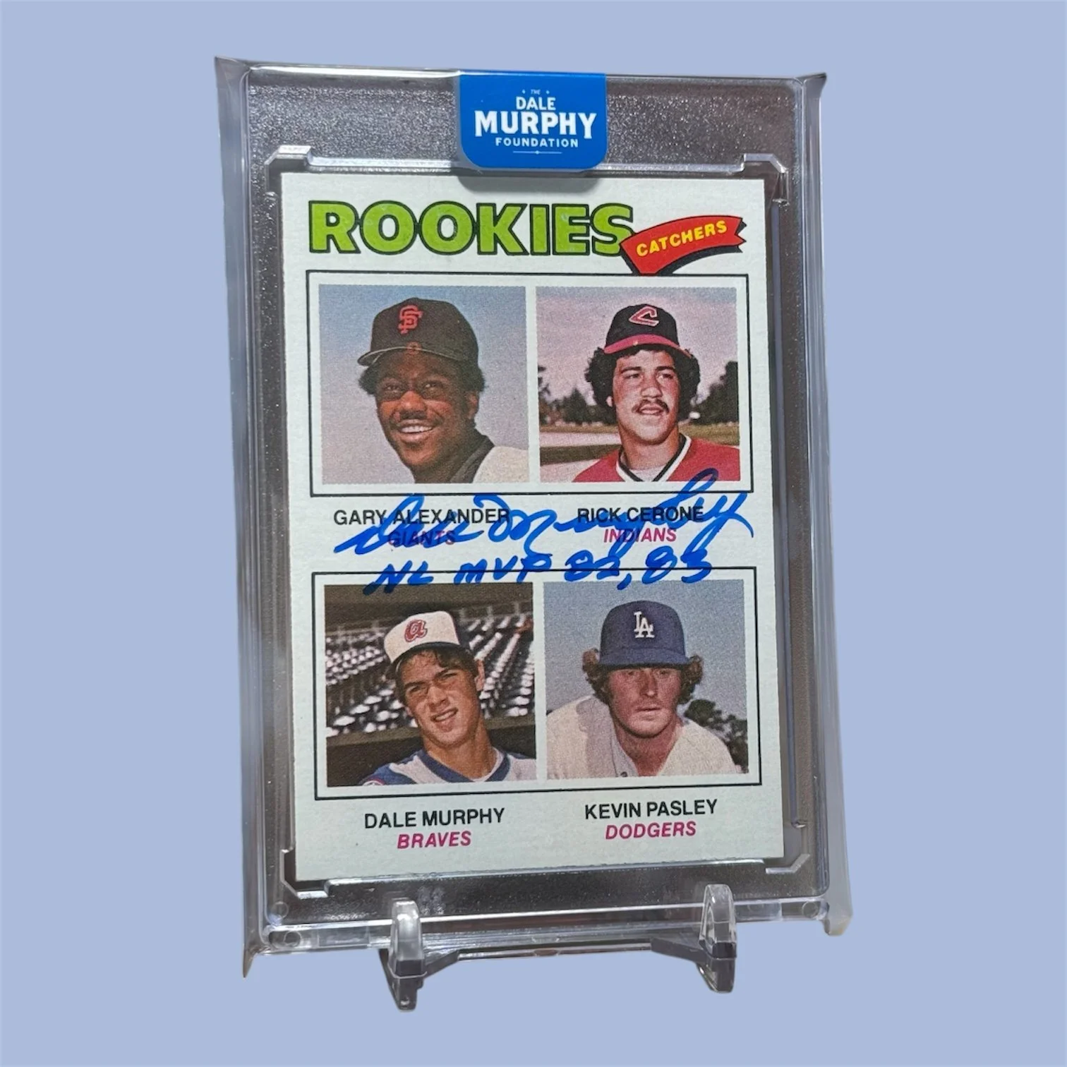 1977 Topps Dale Murphy Rookie - MVP Inscription
