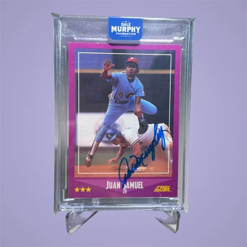 1988 Score Juan Samuel w/ Dale Murphy Cameo