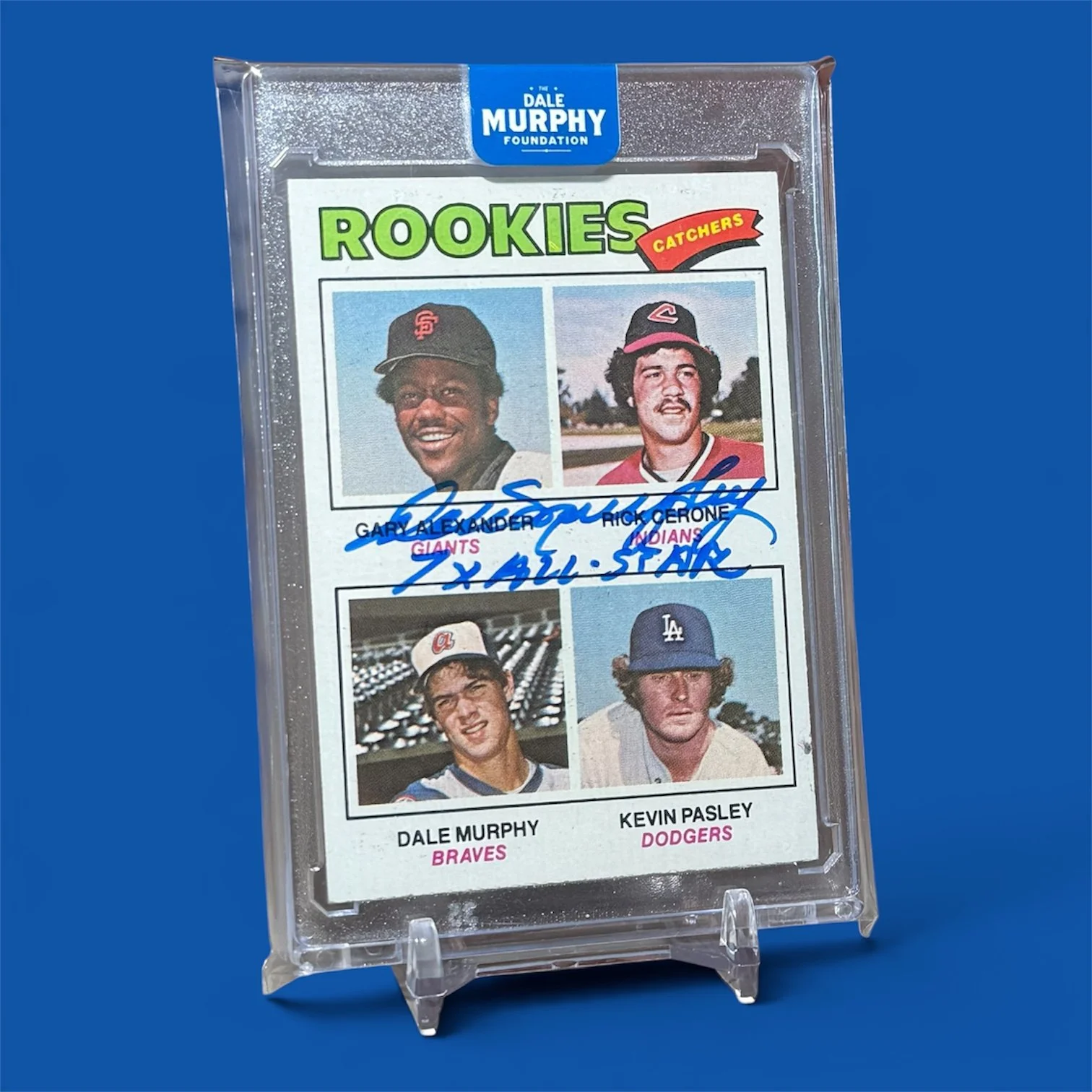 1977 Topps Dale Murphy Rookie - All Star Inscription
