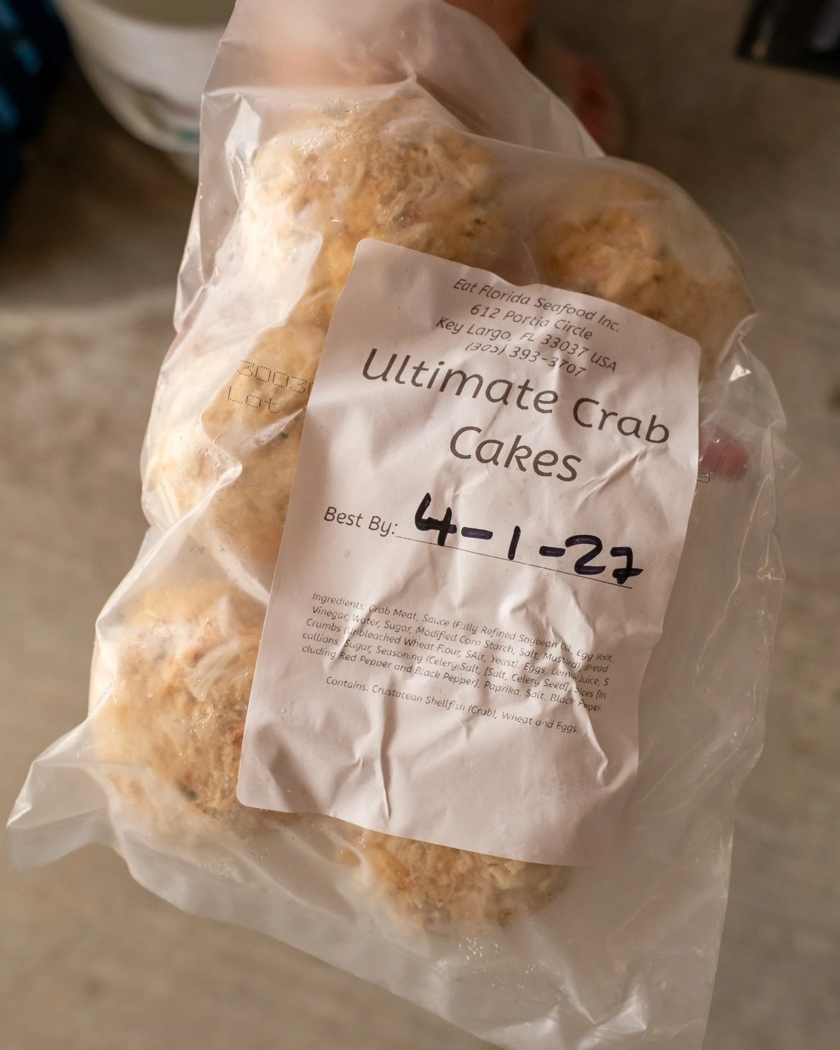 These crab cakes have been moving fast for a reason!

Made with real crab meat, bright lemon, and a balanced blend of seasoning&mdash;they&rsquo;ve quickly become a customer favorite. Stop by and see what the hype is about.

 #EatFloridaSeafood #Shop