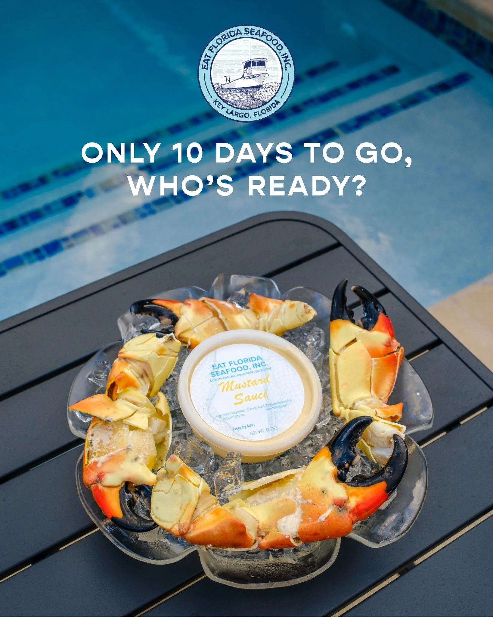Only 10 days until stone crab season opens on October 15! 🦀 

Ice-cold claws, our house-made Mustard Sauce, and a sunny afternoon by the pool. Who's ready?

Swing by our Oceanside or Bayside Market in Key Largo on opening week. Not in the Keys? We s