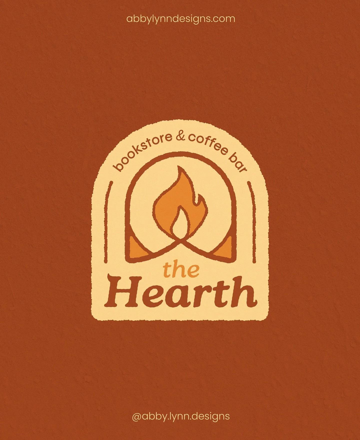 A little passion project I have been working on recently 🤎

The Hearth is a cozy coffee shop &amp; bookstore that savours the simples things in life. With a fireplace in the middle of their shop, you are immediately met with a warm and calming atmos