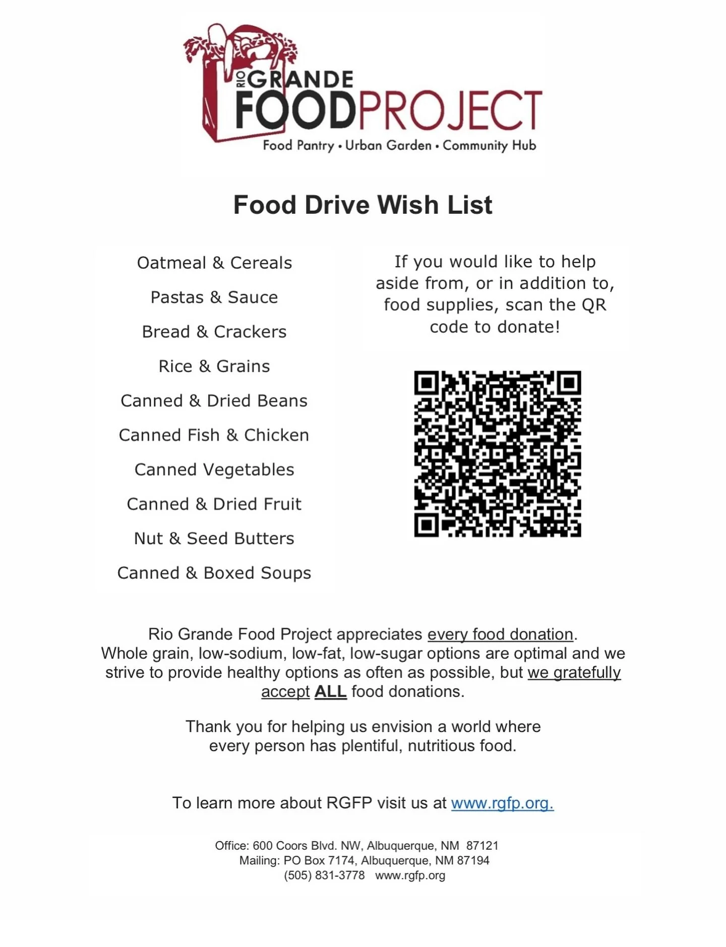 At Bear, we build stronger bodies&mdash;and a stronger community. 💪❤️

We&rsquo;re partnering for a Rio Grande Canned Food Drive to support neighbors facing food insecurity.

Why we give
	&bull;	Hunger lives in our own backyard.
	&bull;	A single can