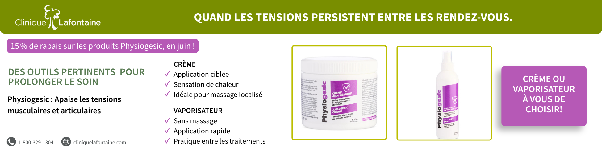 Bannière -PhysioGesic - juin - Massopreneur (1950 x 500 px) (4).png