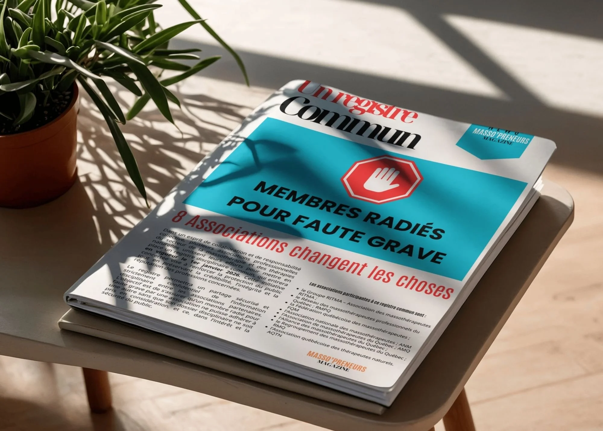 Un registre des massothérapeutes radiés